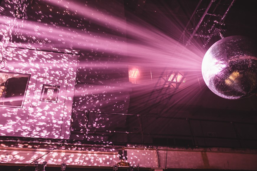 The epic disco ball glistening perfectly in unison with Kerri Chandler's infectious grooves